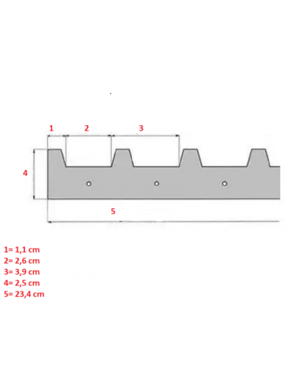 apicoltura.com distanziatore da 6 favi mm 233 - foto 2