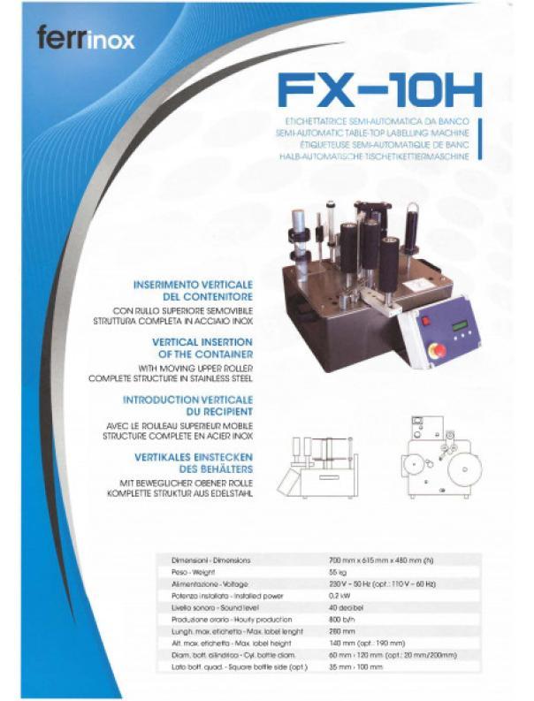 ferrinox etichettatrice semiautomatica con inserimento verticale del prodotto - foto 4