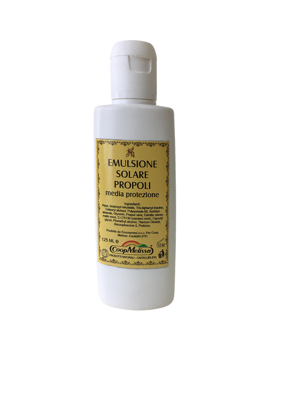 coop melissa emulsione solare alla propoli, protezione media, 125 ml - foto 1