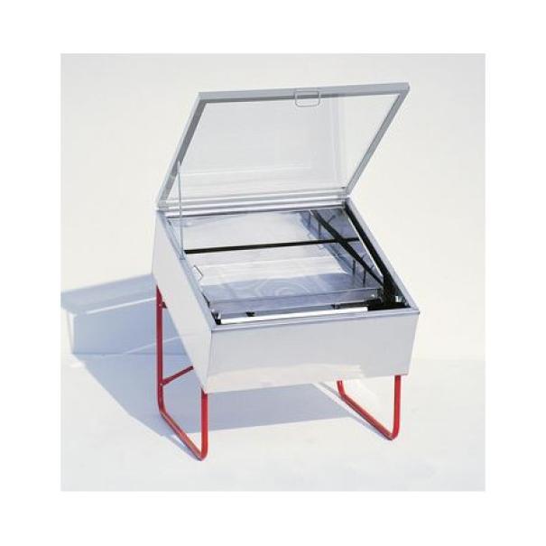 lega sceratrice solare a doppia parete inox, doppio vetro (1000x1000mm) - foto 1