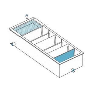 Vasca di pescaggio e decantazione, riscaldata, doppia parete, inox