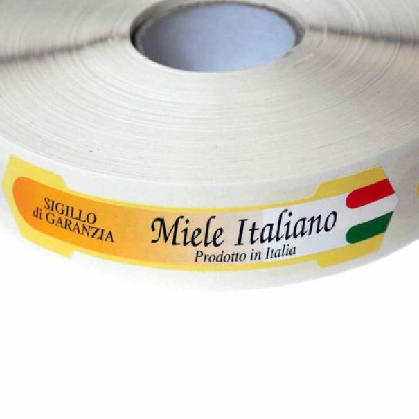 apicoltura.com sigillo di garanzia miele italiano grande (rotolo da 1000 pz) - foto 2