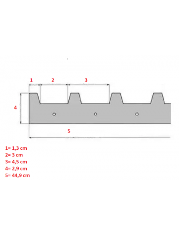 apicoltura.com distanziatore da 10 favi mm 448 - foto 2