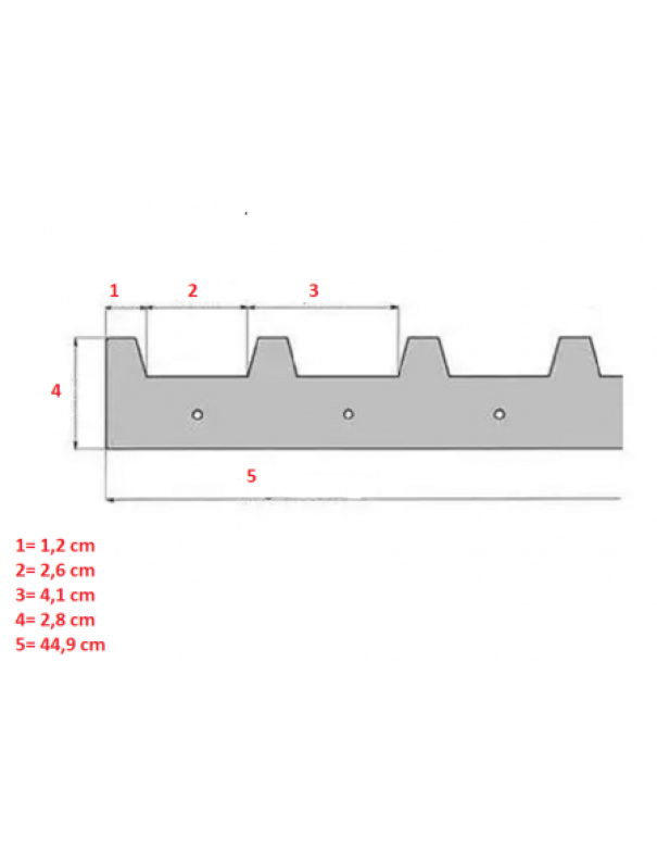 apicoltura.com distanziatore da 11 favi mm 448 - foto 2