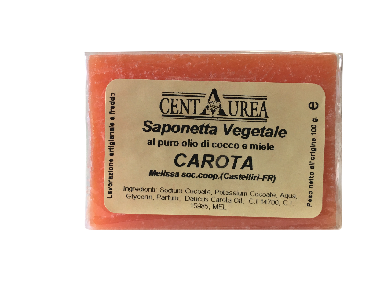 coop melissa sapone vegetale gr. 100 alla carota - foto 1