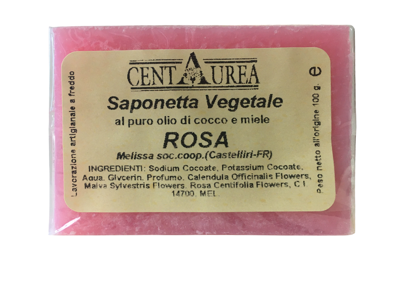 coop melissa sapone vegetale gr. 100 alla rosa - foto 1